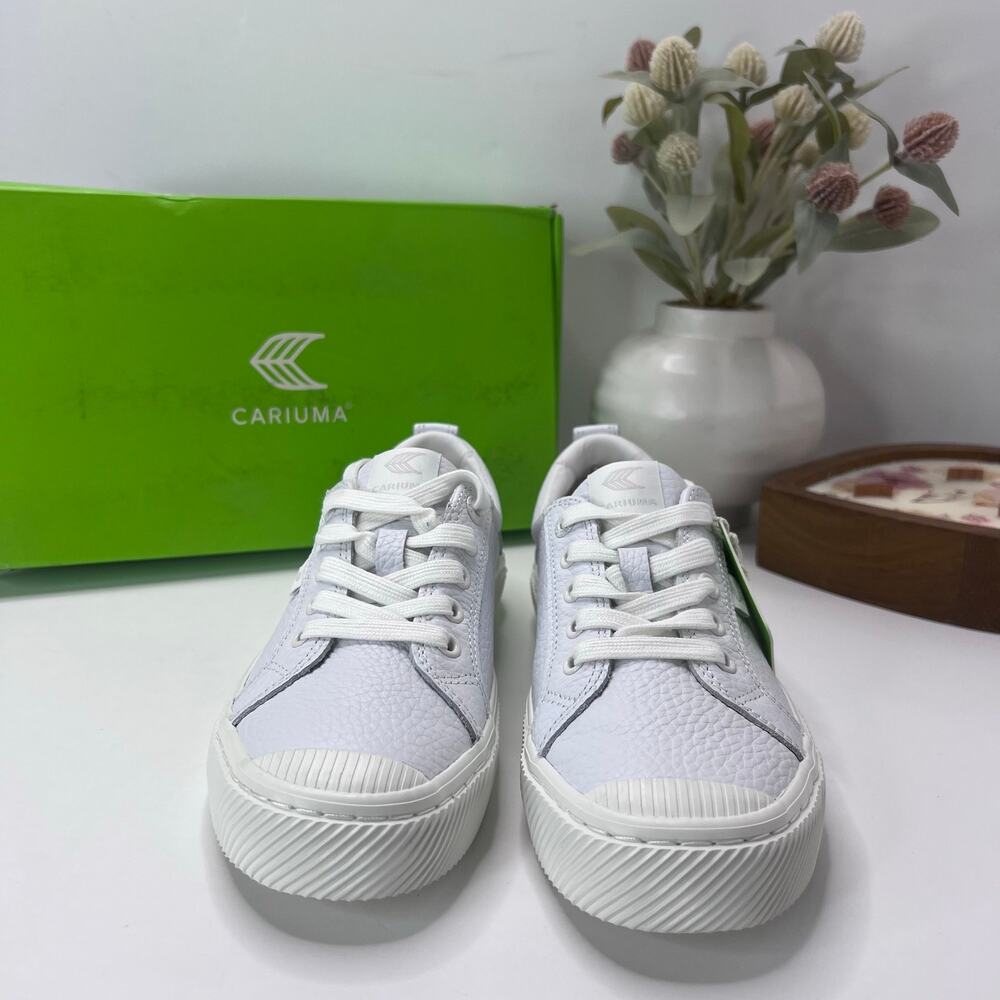 Cariuma OCA Low Casual Leather Sneaker White Women's 7.5 NWB - Picture 4 of 10